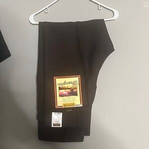 Wrangler Men's Dark Brown Dress Pants